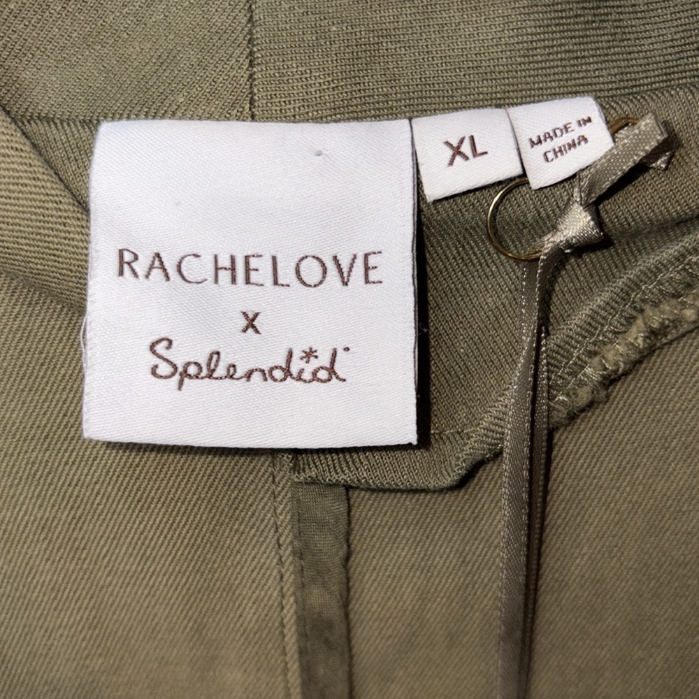 Splendid NWT Cropped Blazer Single Button Size XL Olive Green - Picture 9 of 13